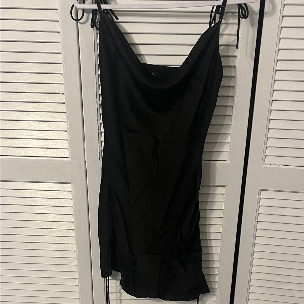 The Reset Black Strapless Dress